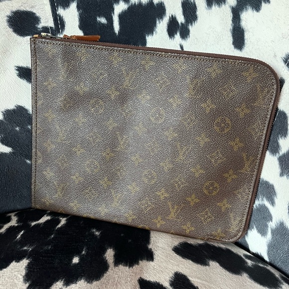 Vintage Louis Vuitton Brown Monogram Document Case - Picture 2 of 16